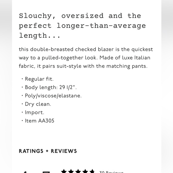 Madewell Caldwell Double Breasted Blazer in Desert Check - Picture 9 of 9